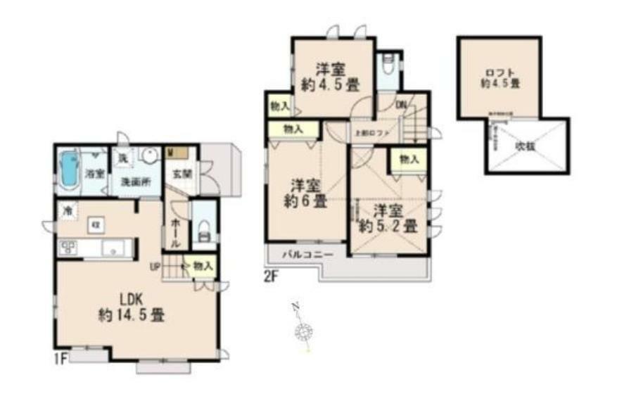 間取り図 3LDK＋ロフト