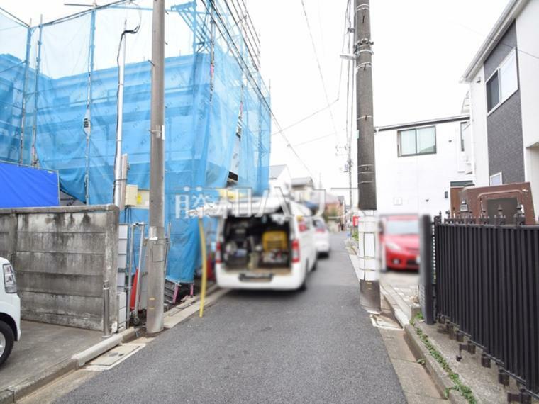 現況写真 接道状況および現場風景　【練馬区貫井3丁目】