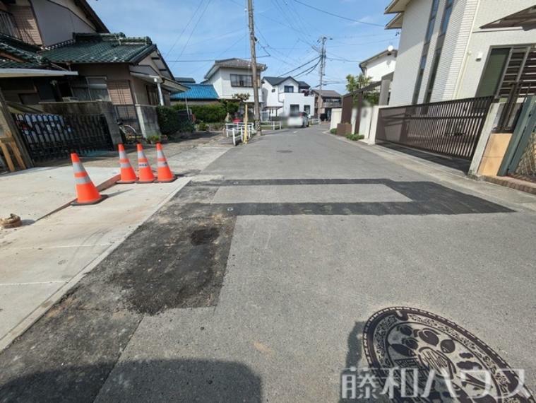 現況写真 接道状況および現場風景　【小牧市応時4丁目】