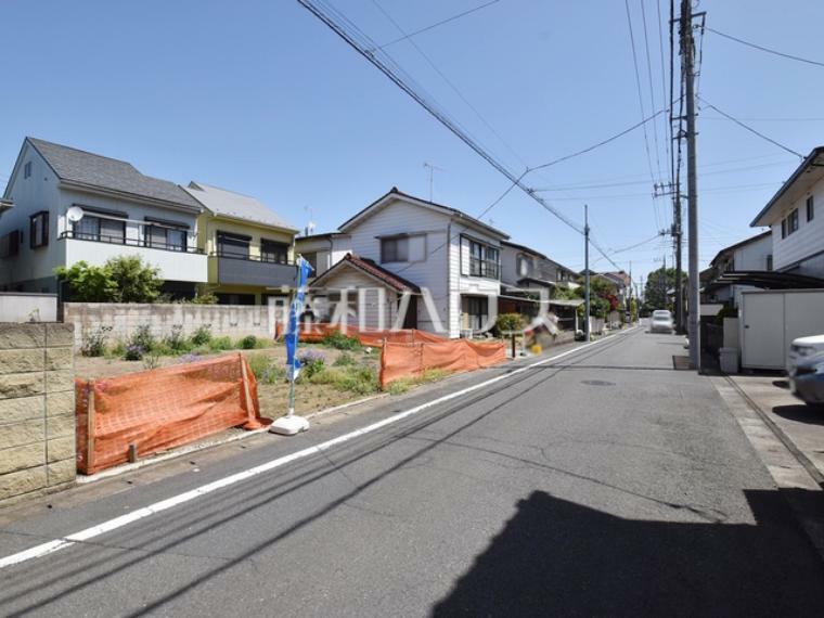 現況写真 接道状況および現場風景　【西東京市北原町1丁目】