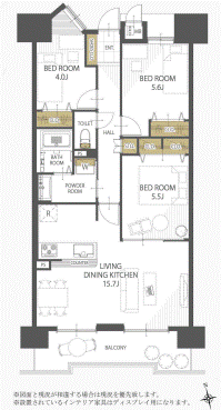 間取り図 約70.08平米のお部屋です！