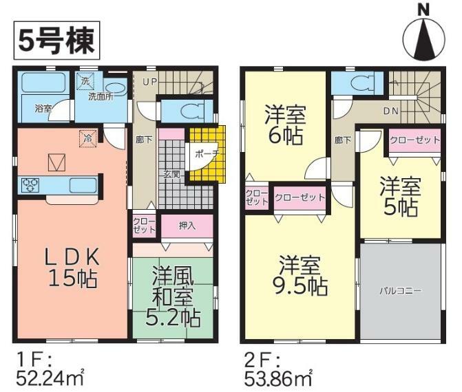 間取り図 《間取り図》ゆとりある広さ！9.5帖の主寝室！