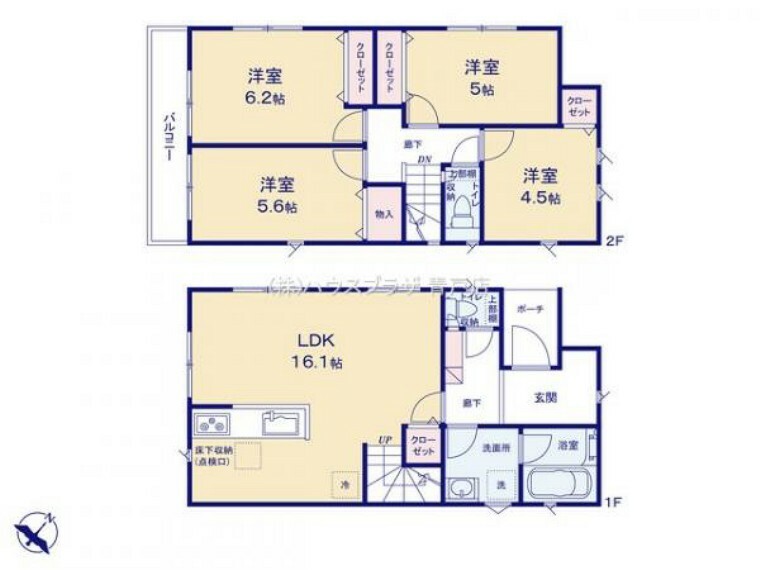 間取り図 1号棟 間取図