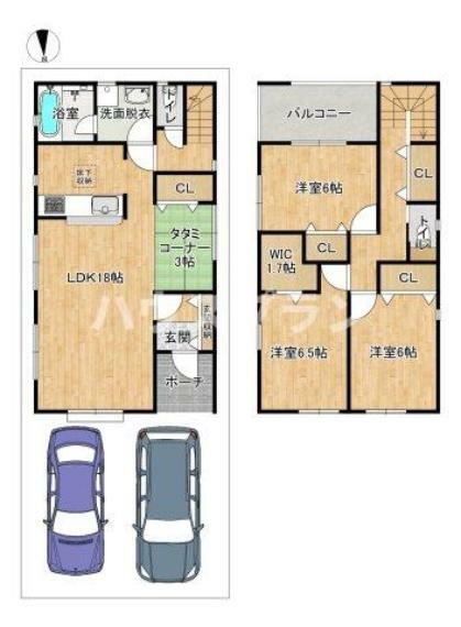 間取り図 5号棟　3LDK＋タタミコーナー