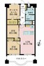 間取り図 2LDK＋S（納戸）、専有面積69.38m2、バルコニー面積10.23m2