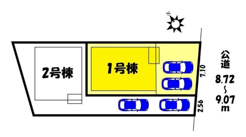 区画図 【区画図】1号棟