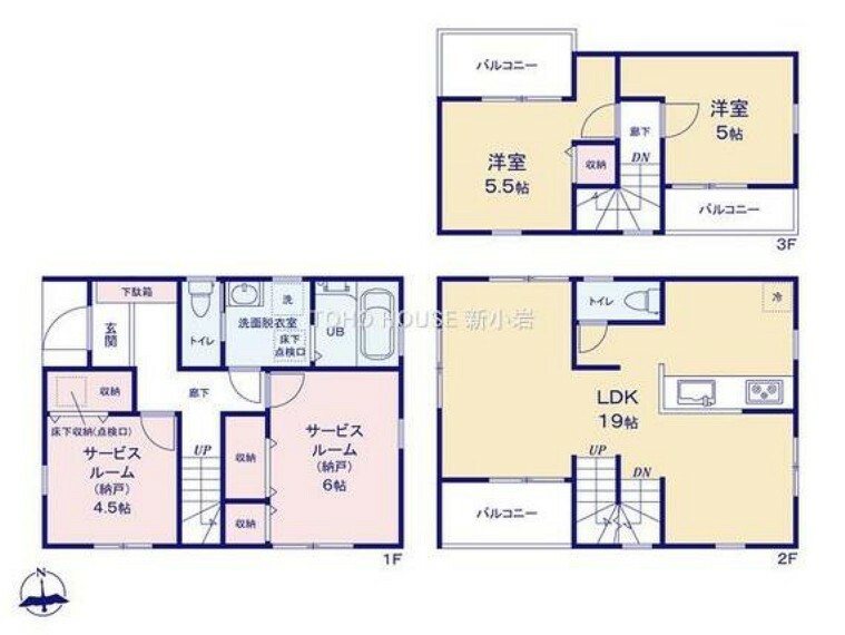 間取り図 2LDK＋2S（納戸）