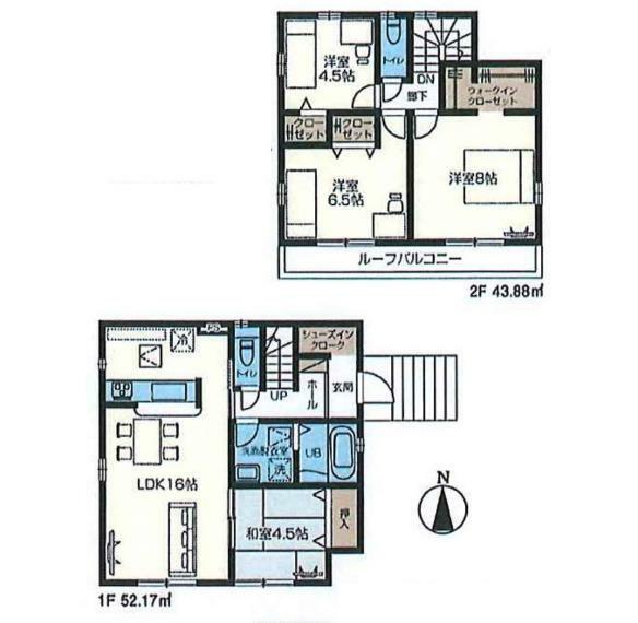 間取り図 ［建］96.05m2 ［土］146.83m2［間］4LDK