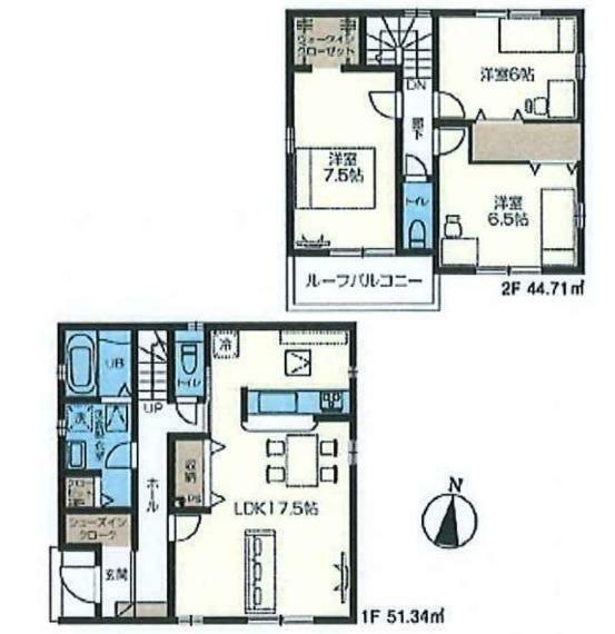 間取り図 ［建］96.05m2　［土］146.46m2　［間］3LDK