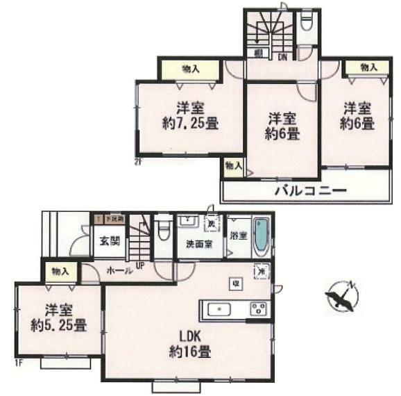 間取り図 ［建］95.64m2［土］134.33m2［間］4LDK［築］2023-11築