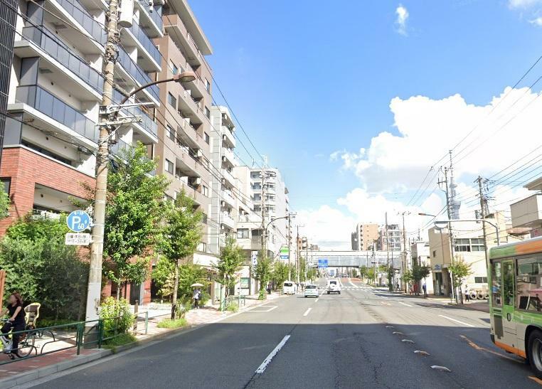 外観写真 三ツ目通り沿いに立地します。菊川駅から直進すれば行けます！