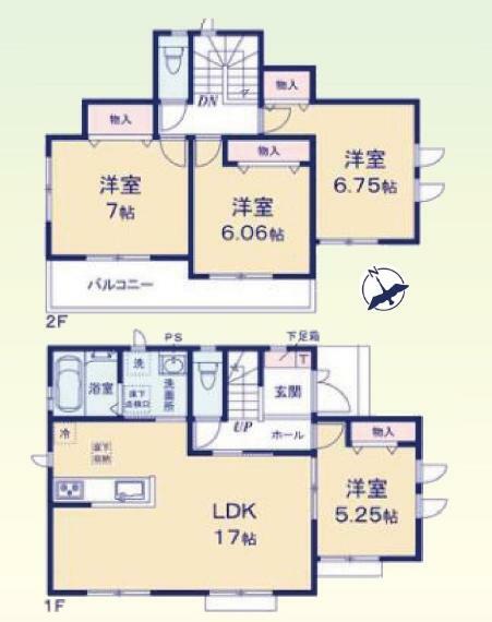 間取り図 3号棟　4LDK