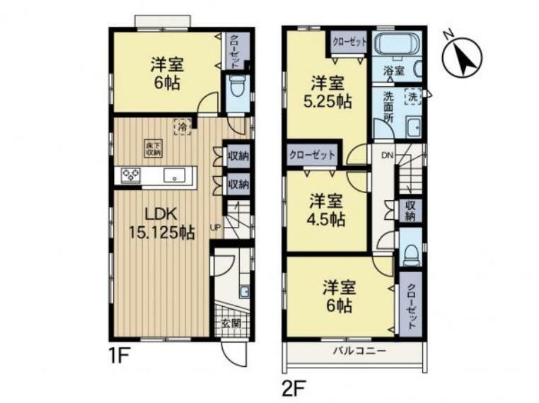 間取り図 1号棟　間取り図