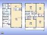 間取り図 間取図:対面キッチン付LDK2階に6帖以上洋室4室南向きバルコニー