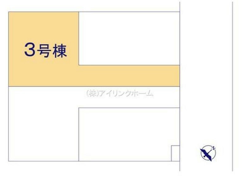 区画図 敷地延長区画です