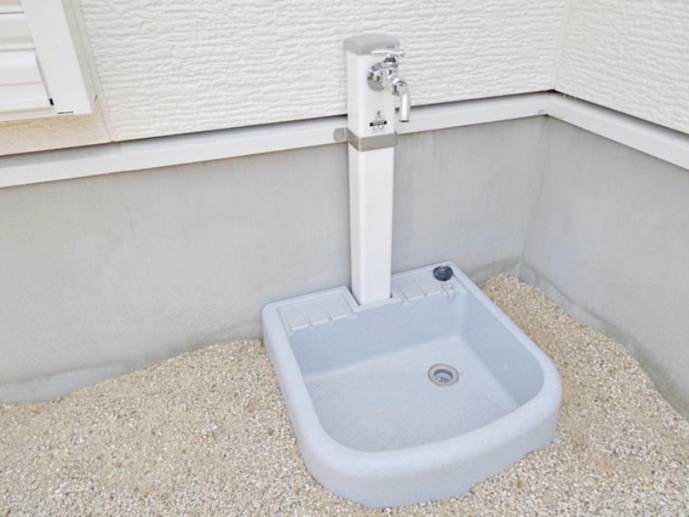 【施工例】立水栓。お庭の水撒き、洗車、お掃除、お子様の水遊びなど便利です！