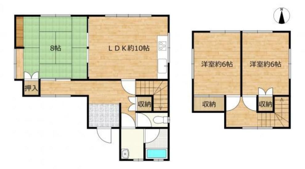 間取り図 RF前の間取り図です。