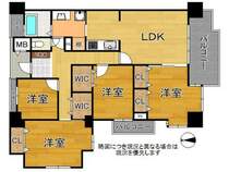 ゆったり設計の4LDK！居室に収納スペースを確保しています。居住空間を広々と使用して頂けます。