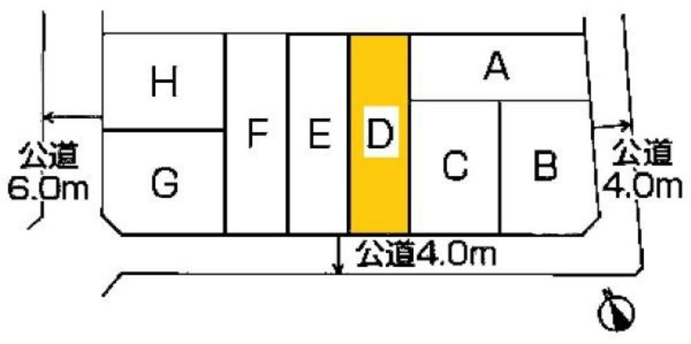 区画図 敷地面積:125.78平米　お車は2台駐車可能です（車種による）