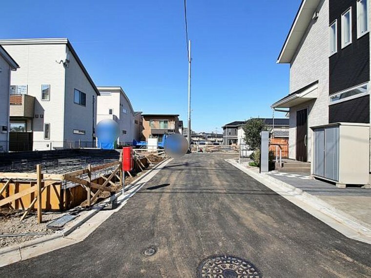 現況写真 車通りの少ない落ち着いた住環境です