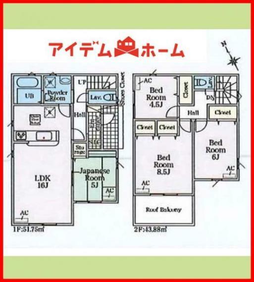 間取り図 1号棟　間取り図