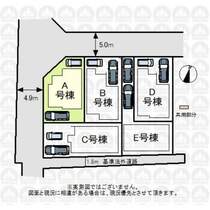 開放感のある角地です。（実測図ではございません）