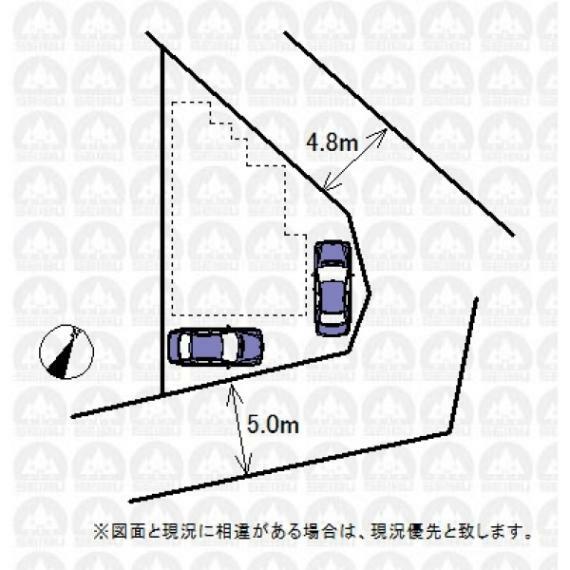 区画図 実測図ではございません