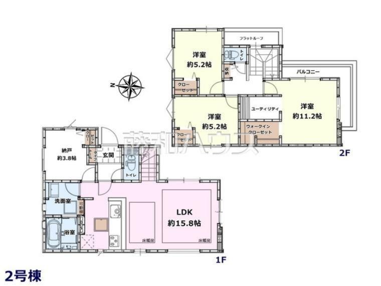 間取り図 間取図　【東大和市中央2丁目】