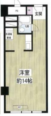 チサンマンション第8新大阪(1R) 11階の間取り