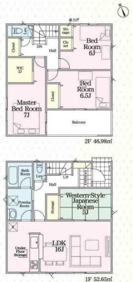 間取り図 効率的かつ暮らしのことをしっかり考えた間取りです