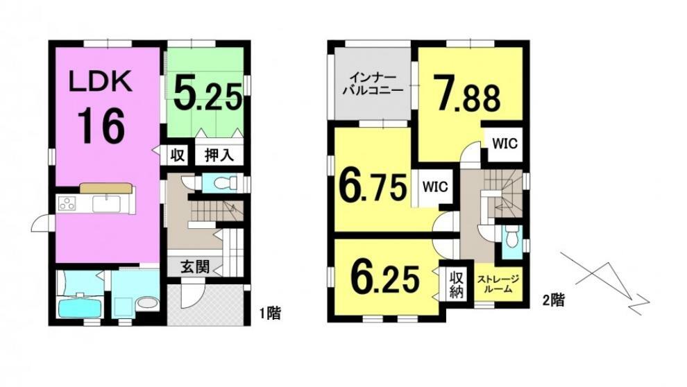 間取り図 ■4LDK ■建物面積延:110.96平米（33.56坪）