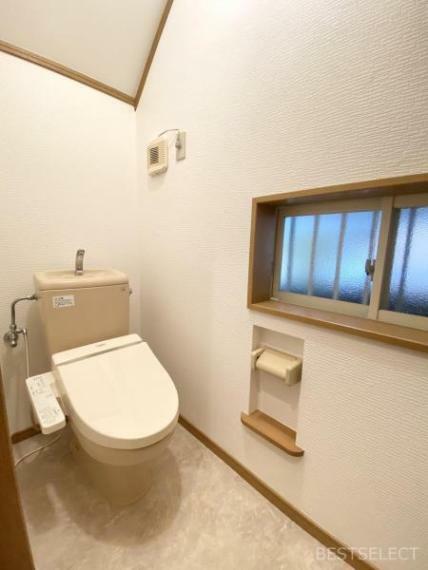 いつも快適・清潔な温水禅譲機能付トイレ。