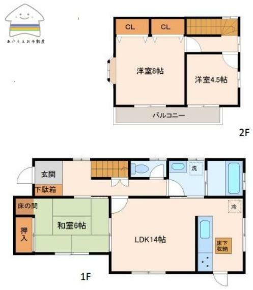 3LDK水周りの動線がよい間取りです