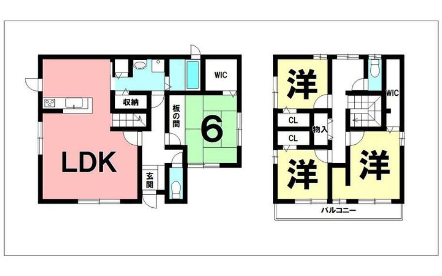 間取り図 4LDK＋WIC×2【建物面積122.01m2（36.9坪）】室内程度良好なお家です
