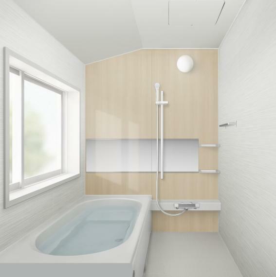 【リフォーム中】浴室はハウステック製の新品のユニットバスに交換予定です。1616サイズで成人男性でも肩までゆったりと浸かることができます。