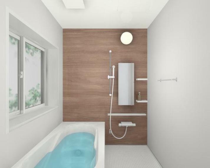 外観写真 【同仕様写真】浴室はLIXIL製の新品のユニットバスに交換します。床は水はけがよく汚れが付きにくい加工がされているのでお掃除ラクラクです。