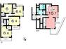 間取り図 戸建感覚のメゾネットタイプの4LDK