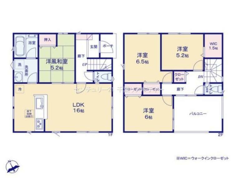 間取り図 4LDKの魅力的な間取り！LDKはゆったりとした空間で、ご家族との団らん時間が、より一層充実したものになりますね！家族との仲が深まり、自然と笑顔が増えそうです！