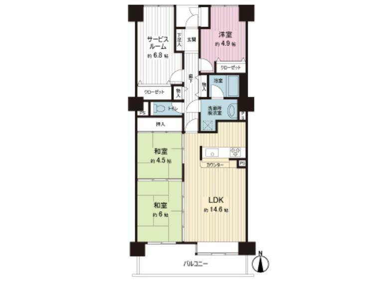 間取り図 間取図です。図面と異なる場合は現況を優先させていただきます。