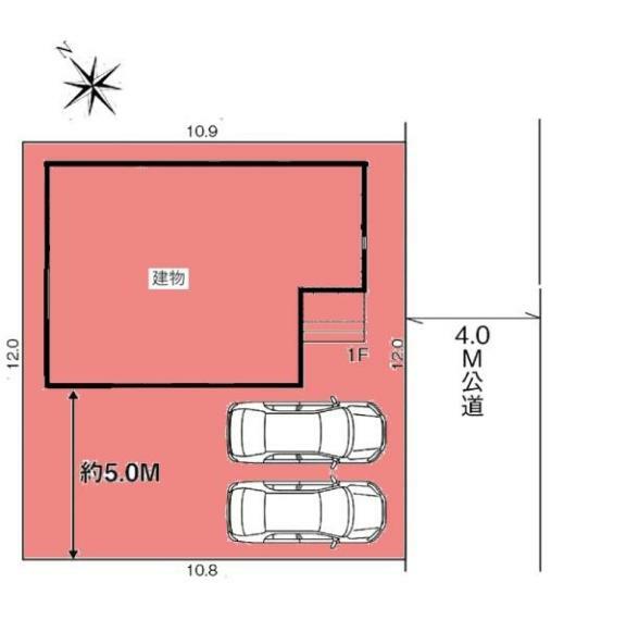 敷地面積:131.51平米　お車は2台駐車可能