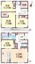 間取り図 LDK15帖・納戸・WIC・浴室暖房乾燥機・南向きバルコニー