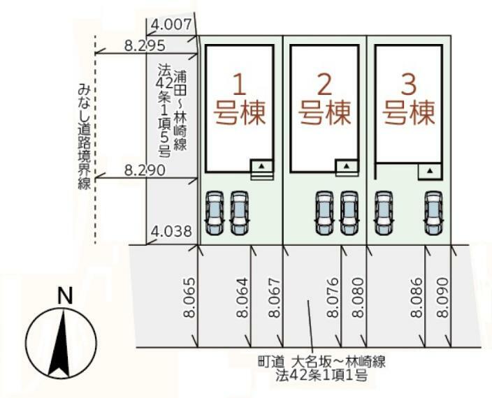 区画図 配置図