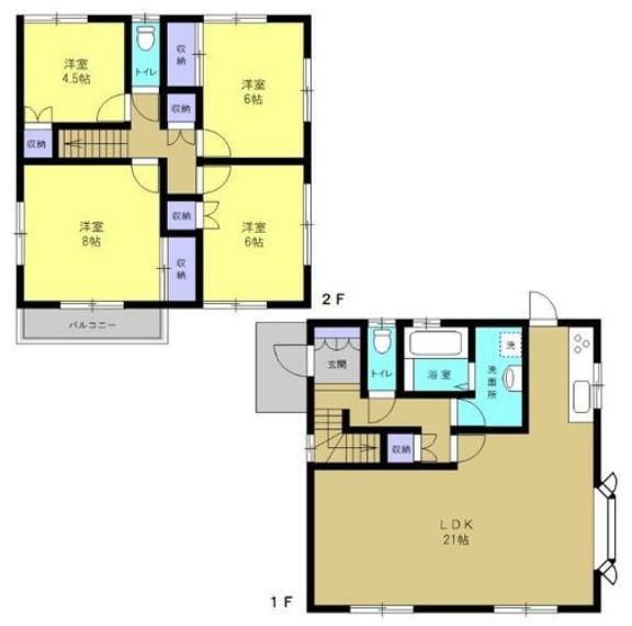 間取り図 是非一度現地をご案内させて頂き、実際の道幅や各部屋の日当たりをご確認下さい！