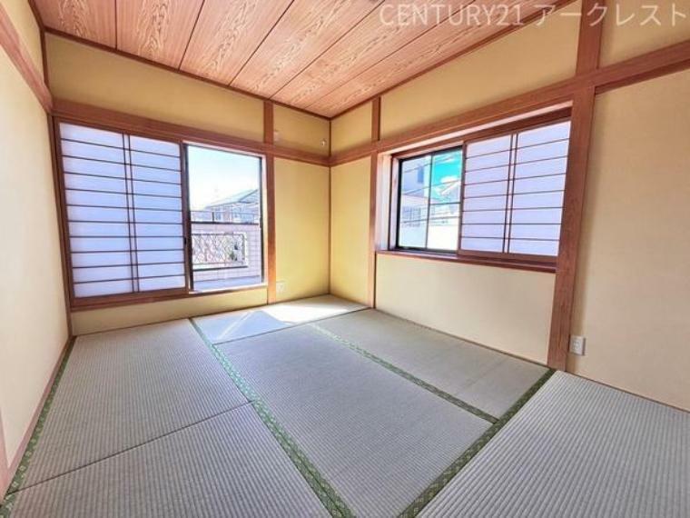 和室 ～・～Japanese Room～・～ 2階和室の様子です。リビング同様に陽当たりがとても良く、畳も新しい物が設置されております。