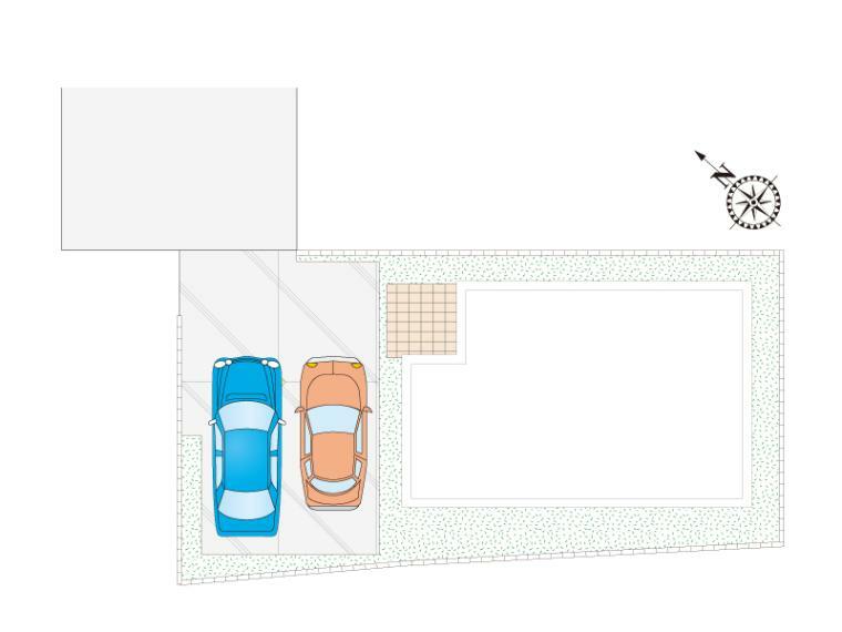 区画図 上尾市富士見1丁目（10区画）9号棟 並列駐車2台