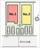 区画図 【配置図】並列3台駐車OK！