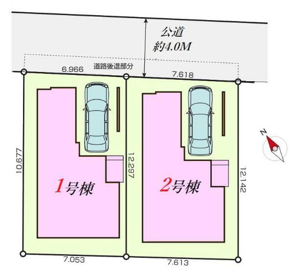 区画図 対象は1号棟です