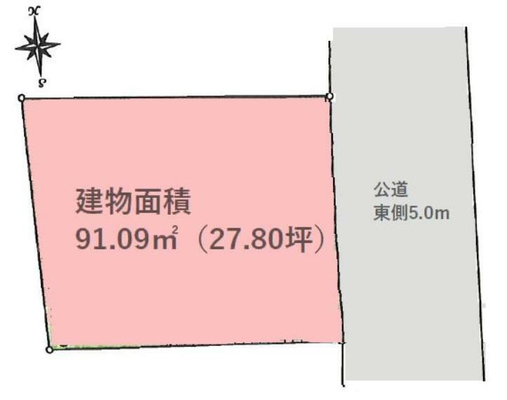 区画図 ■土地面積94.02平米！私道4Mに面する！