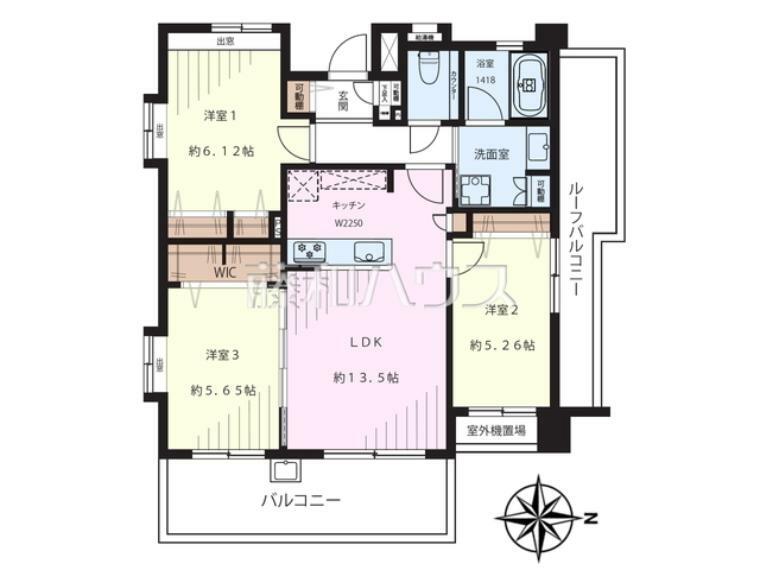 間取り図 間取図　【ダイアパレス日野グランステージ】