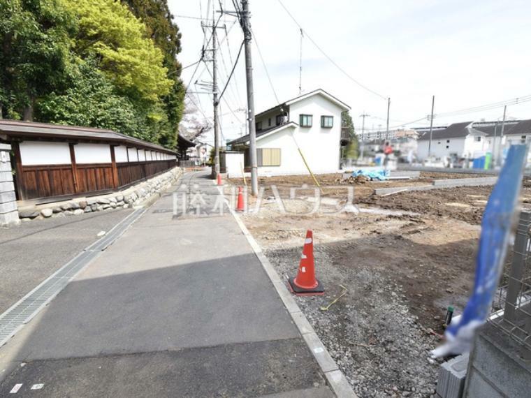 現況写真 接道状況および現場風景　【八王子市山田町】